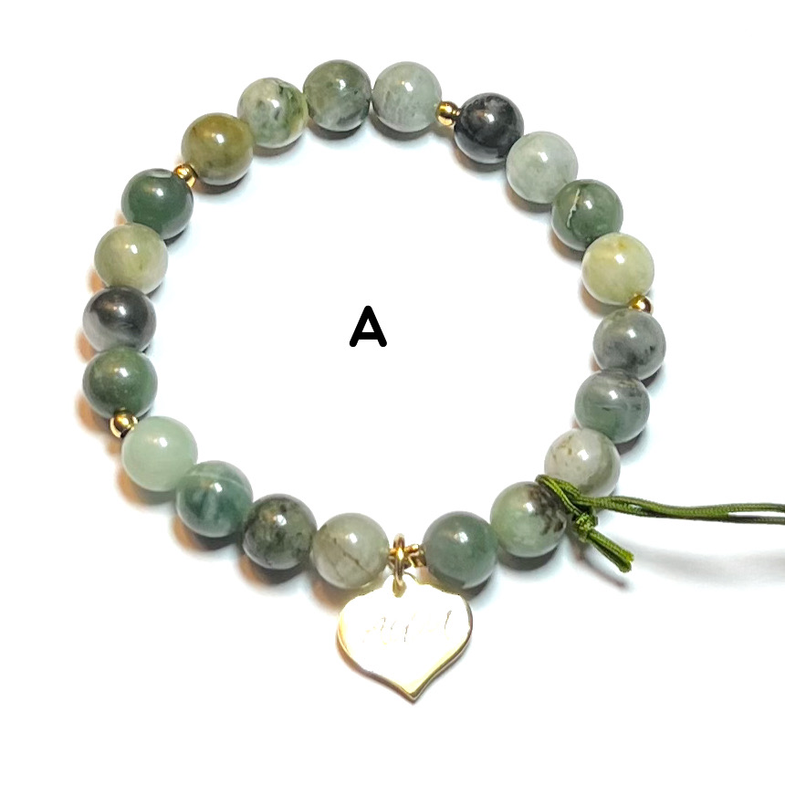 Bracelet Sur Mesure Perles De Jade, Turquoise Africaine & Onyx – Fait Main En France